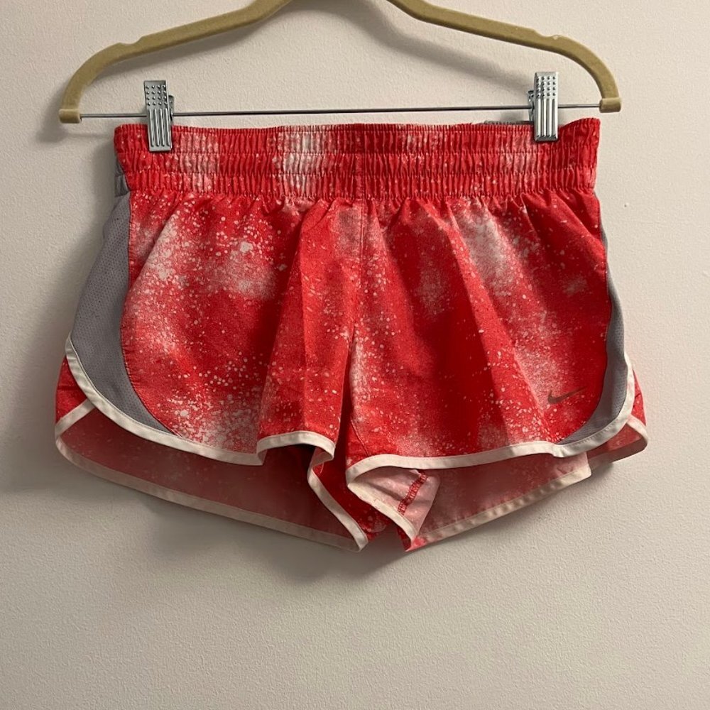 Nike Dry Fit Running Shorts, Pink speckle - Size M